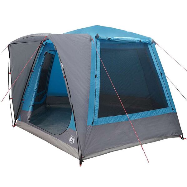 vidaXL Camping telt Hytte med tag Bl&aring; 420 x 420 x 227 cm Polyester