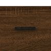 vidaXL sofaborde 2 stk. 50x50x40 cm konstrueret træ brun egetræsfarve