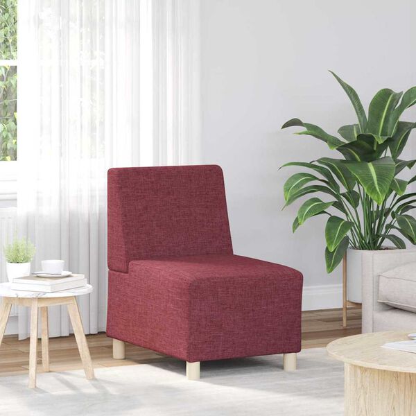 vidaXL Modulsofa enhed uden arme 2 pcs R&oslash;d 55 x 74 x 82 cm Stof