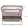 Baninni 2-i-1 co-sleeper babyseng Elia 92x55x82 cm gråbrun