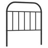 vidaXL udskiftningsgavl 80 cm metal sort
