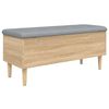 vidaXL skob&aelig;nk 102x42x46 cm konstrueret tr&aelig; sonoma-eg