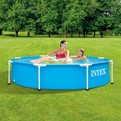 Intex swimmingpool med metalstel 244x51 cm