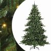vidaXL Kunstigt Hinged Juletr&aelig; med 300 LED'er Gr&oslash;n 240 cm PVC og St&aring;l