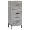 vidaXL sk&aelig;nk 34,5x34x90 cm konstrueret tr&aelig; gr&aring; sonoma-eg