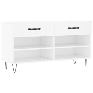 vidaXL skob&aelig;nk 102x35x55 cm konstrueret tr&aelig; hvid