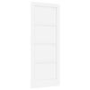 vidaXL Indvendig D&oslash;r 83 x 211 cm Krydsfin&eacute;r Hvid