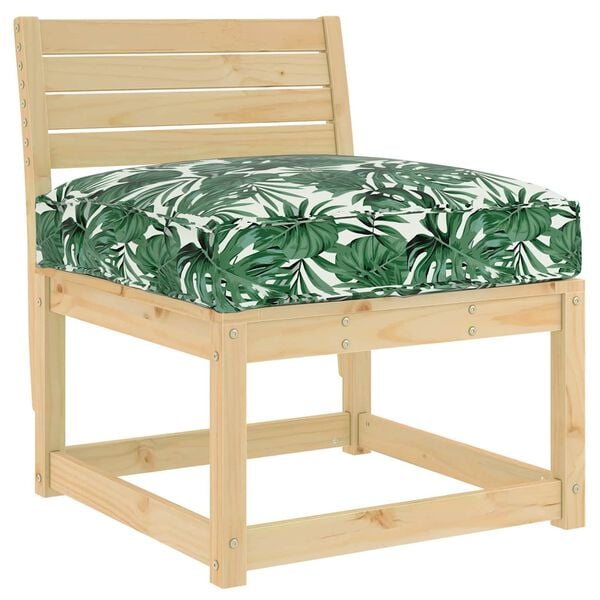 vidaXL Pude Blad Bladmønster 70 x 70 x 12 cm Oxford stof