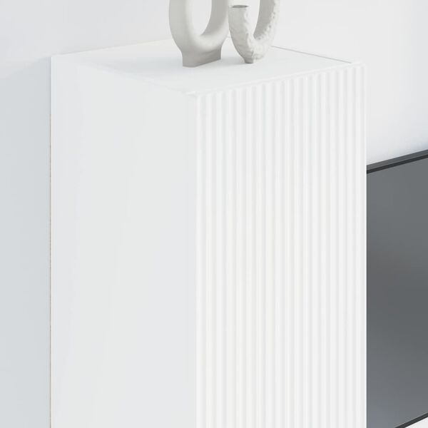 vidaXL TV v&aelig;gskab 2 pcs Hvid 30 x 31 x 80 cm Konstrueret tr&aelig;