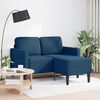vidaXL 2-personers sofa med chaiselong L-formet 125 cm stof bl&aring;