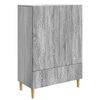 vidaXL Sideboard Gr&aring; Sonoma 66 x 34,5 x 95 cm Konstrueret tr&aelig;