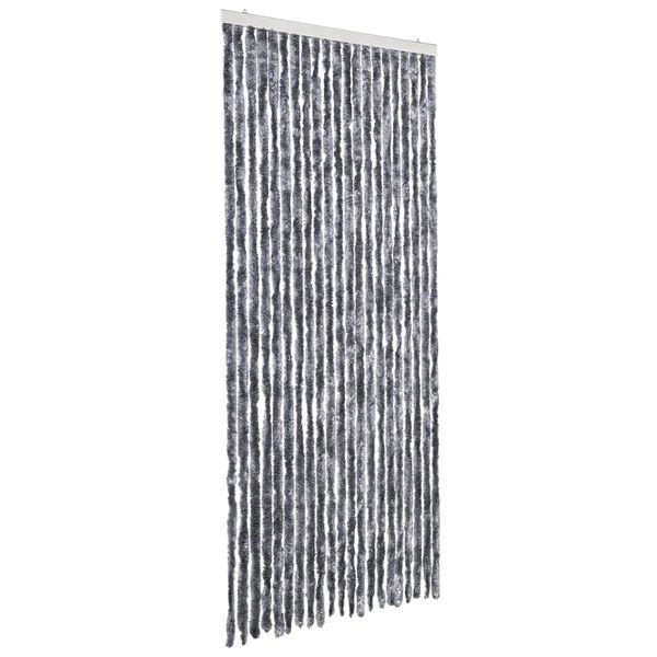 vidaXL insektgardin 90x200 cm chenille sølvfarvet