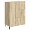 vidaXL Sideboard Sonoma-eg 66 x 34,5 x 91,5 cm Konstrueret tr&aelig;