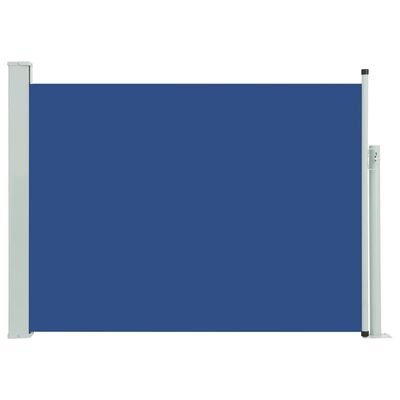 vidaXL sammenrullelig sidemarkise til terrassen 117x500 cm blå