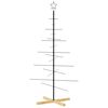 vidaXL juletr&aelig; med tr&aelig;bund 150 cm metal sort