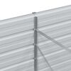 vidaXL h&oslash;jbed 160x80x77 cm galvaniseret st&aring;l s&oslash;lvfarvet