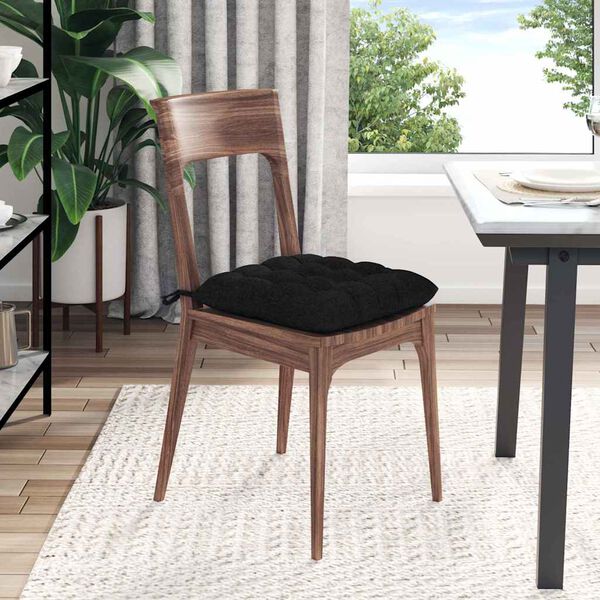 vidaXL S&aelig;depuder 4 pcs Sort 40 x 40 x 6 cm Stof