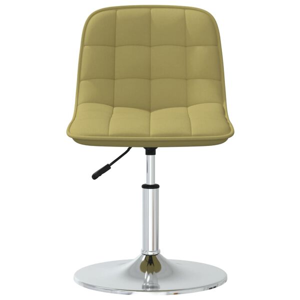 vidaXL drejelige spisebordsstole 2 stk. stof gr&oslash;n