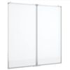 vidaXL magnetisk whiteboard 80x80x1,7 cm foldbart aluminium