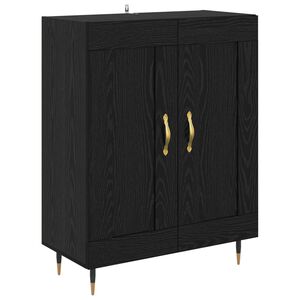 vidaXL Sideboard Sort eg 69,5 x 34 x 90 cm Konstrueret tr&aelig;