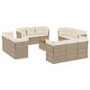 vidaXL sofas&aelig;t til haven 13 dele med hynder polyrattan beige