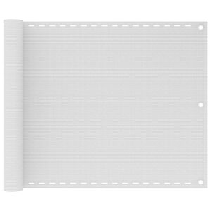 vidaXL altanafsk&aelig;rmning 75x300 cm HDPE hvid