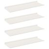 vidaXL Sv&aelig;vende hylde 4 stk. Hvid 60 x 18 x 2,5 cm St&aring;l