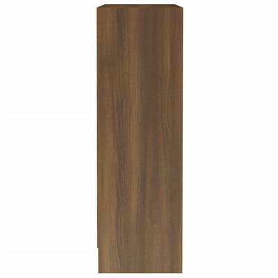 vidaXL bogreol 60x24x76 cm konstrueret træ brun egetræsfarve