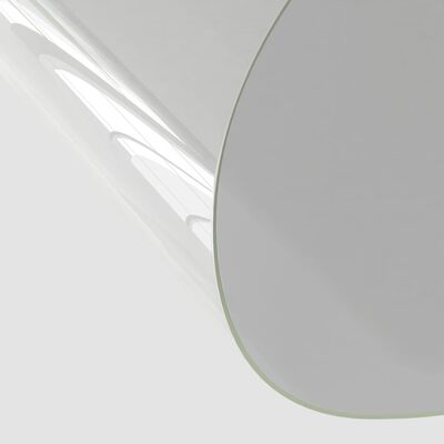 vidaXL bordbeskytter Ø 70 cm 2 mm PVC transparent