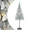 vidaXL Juletr&aelig; med 300 LED'er med stativ Hvid 210 cm PE og St&aring;l