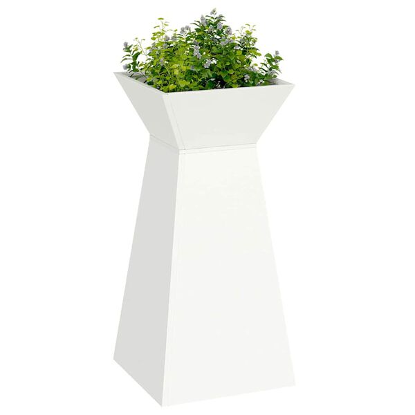 vidaXL S&oslash;jle Plantekasse 2 pcs Hvid 35 x 35 x 73 cm