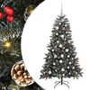 vidaXL Kunstigt juletr&aelig; Gr&oslash;n 150 cm PVC og plastik og st&aring;l