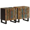 vidaXL sengeborde 2 stk. 40x34x46 cm massivt genbrugstr&aelig;