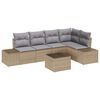 vidaXL Havesofa S&aelig;t med opbevaring Beige og lys gr&aring; polyrattan