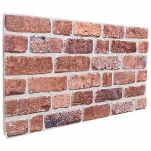 vidaXL V&aelig;gpaneler 10 stk. 100 x 50 cm R&oslash;d EPS Skum