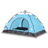 vidaXL 3-personers campingtelt quick-release bl&aring;