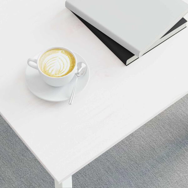 vidaXL Sofabord Hvid 50 x 50 x 36 cm Massiv fyrretr&aelig;