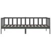 vidaXL daybed 90x200 cm massivt fyrretr&aelig; gr&aring;