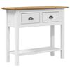vidaXL konsolbord BODO 91x35x74 cm massivt fyrretr&aelig; brun