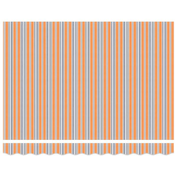 vidaXL Utrækkelig Markise Flerfarvet 250 x 200 cm Stof