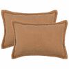 vidaXL Pudebetr&aelig;k 2 pcs HOUTEN Beige 50 x 75 cm Boucl&eacute;