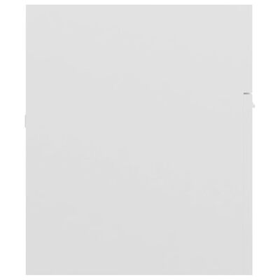 vidaXL vaskeskab 100x38,5x46 cm spånplade hvid højglans