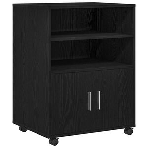 vidaXL Kabinet Sort eg 60 x 48 x 74.5 cm Med hjul