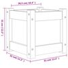vidaXL plantekasse 31x31x31 cm massivt fyrretr&aelig;