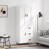 vidaXL h&oslash;jskab 69,5x34x180 cm konstrueret tr&aelig; hvid