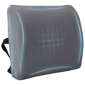 vidaXL Rygpude Gr&aring; Memory Skum 36 x 30 x 12 cm
