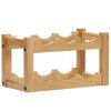 vidaXL vinreol til 6 flasker 37x21x21 cm massivt egetr&aelig;