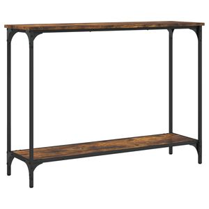 vidaXL konsolbord 101x30,5x75 cm konstrueret tr&aelig; r&oslash;get egetr&aelig;sfarve