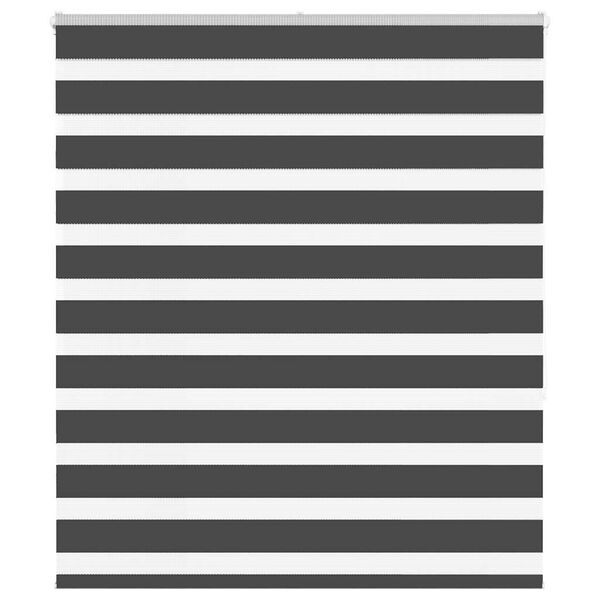 vidaXL zebragardin sort 130x150 cm stofbredde 125,9 cm polyester