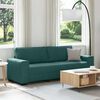vidaXL 3-personers sofa 220x77x82 cm stof m&oslash;rkegr&oslash;n